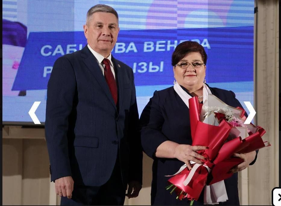 Актанышның Алдынгылар слетында Венера Сабитовага “Ана даны – Материнская слава” медале тапшырылды