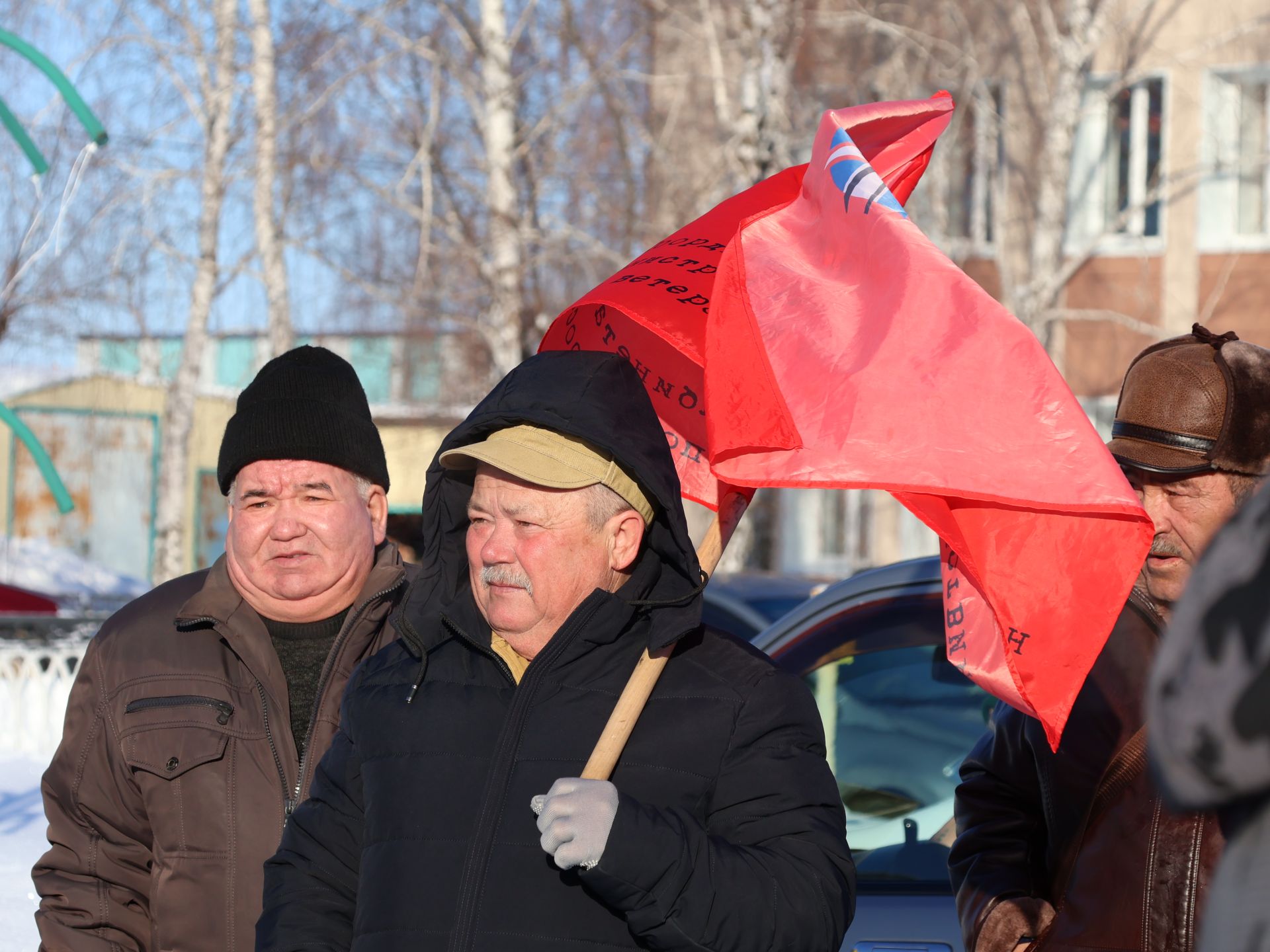 Районыбызның Җиңү паркында Әфганстаннан Совет гаскәрләре чыгарылуга 35 ел тулуга багышланган тантаналы митинг узды