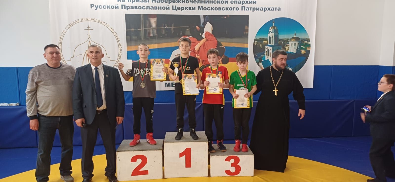 Актанышның яшь көрәшчеләре  Чаллы шәһәренең Рус православие чиркәве епархиясе призы ярышыннан уңышлар белән кайтты
