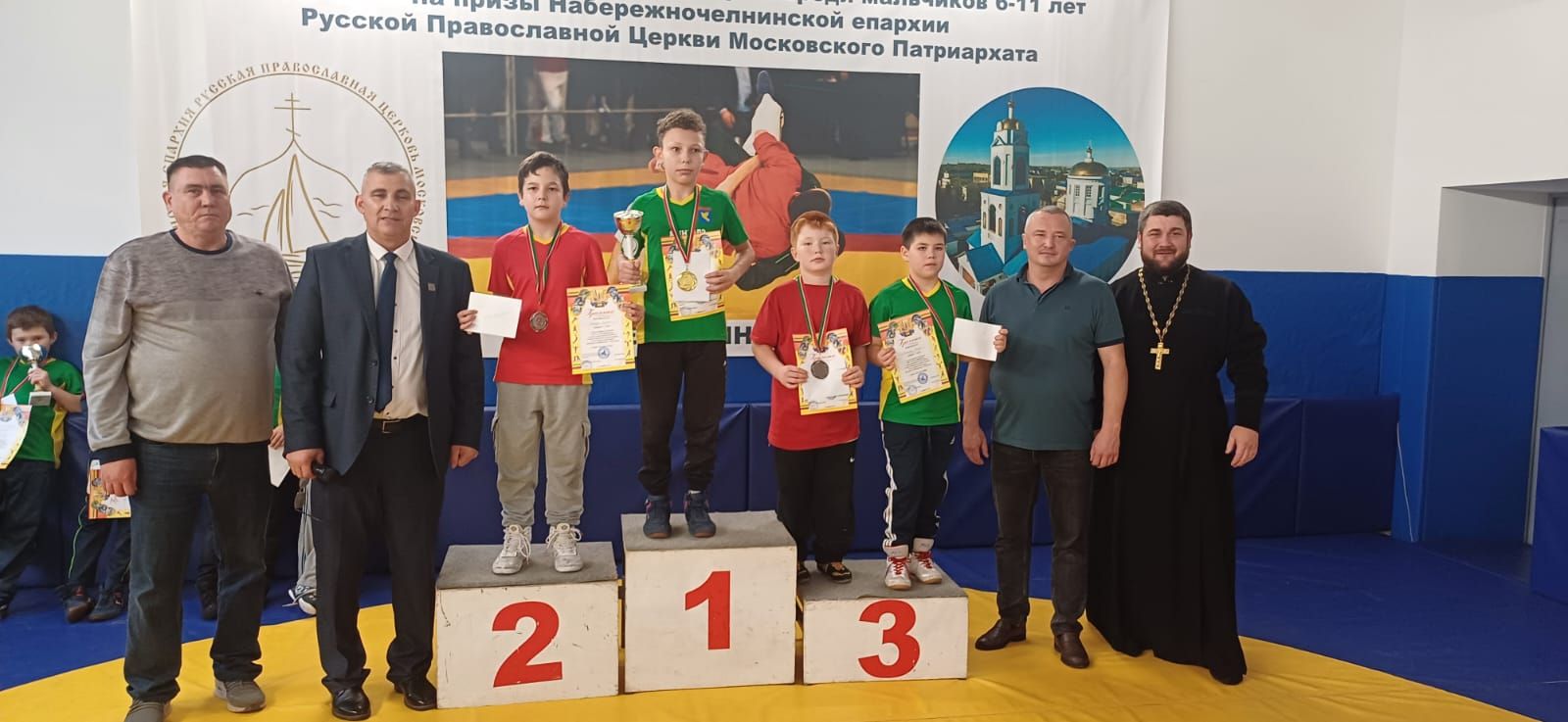 Актанышның яшь көрәшчеләре  Чаллы шәһәренең Рус православие чиркәве епархиясе призы ярышыннан уңышлар белән кайтты