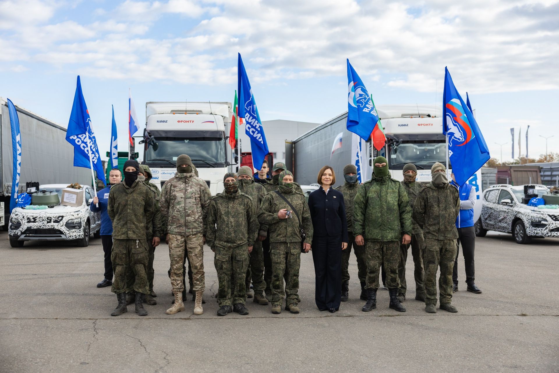 Альфия Когогина передала 55 тонн гуманитарного груза бойцам СВО