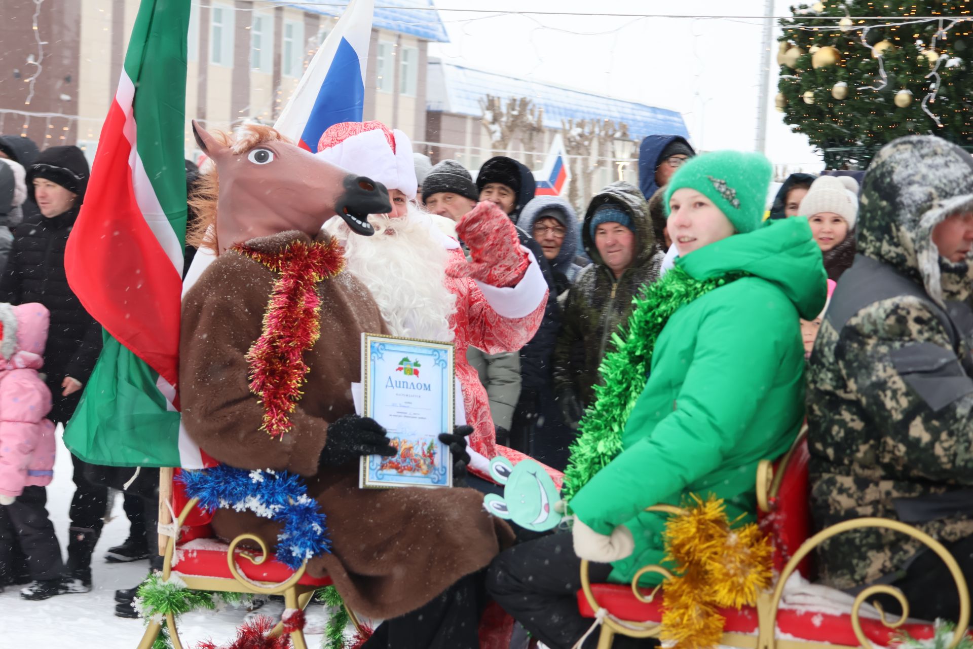Актанышка Яңа елны тройкалар алып килә!