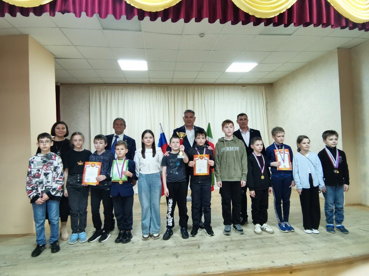 Бүген Актанышта шахмат турниры җиңүчеләрен хөрмәтләделәр