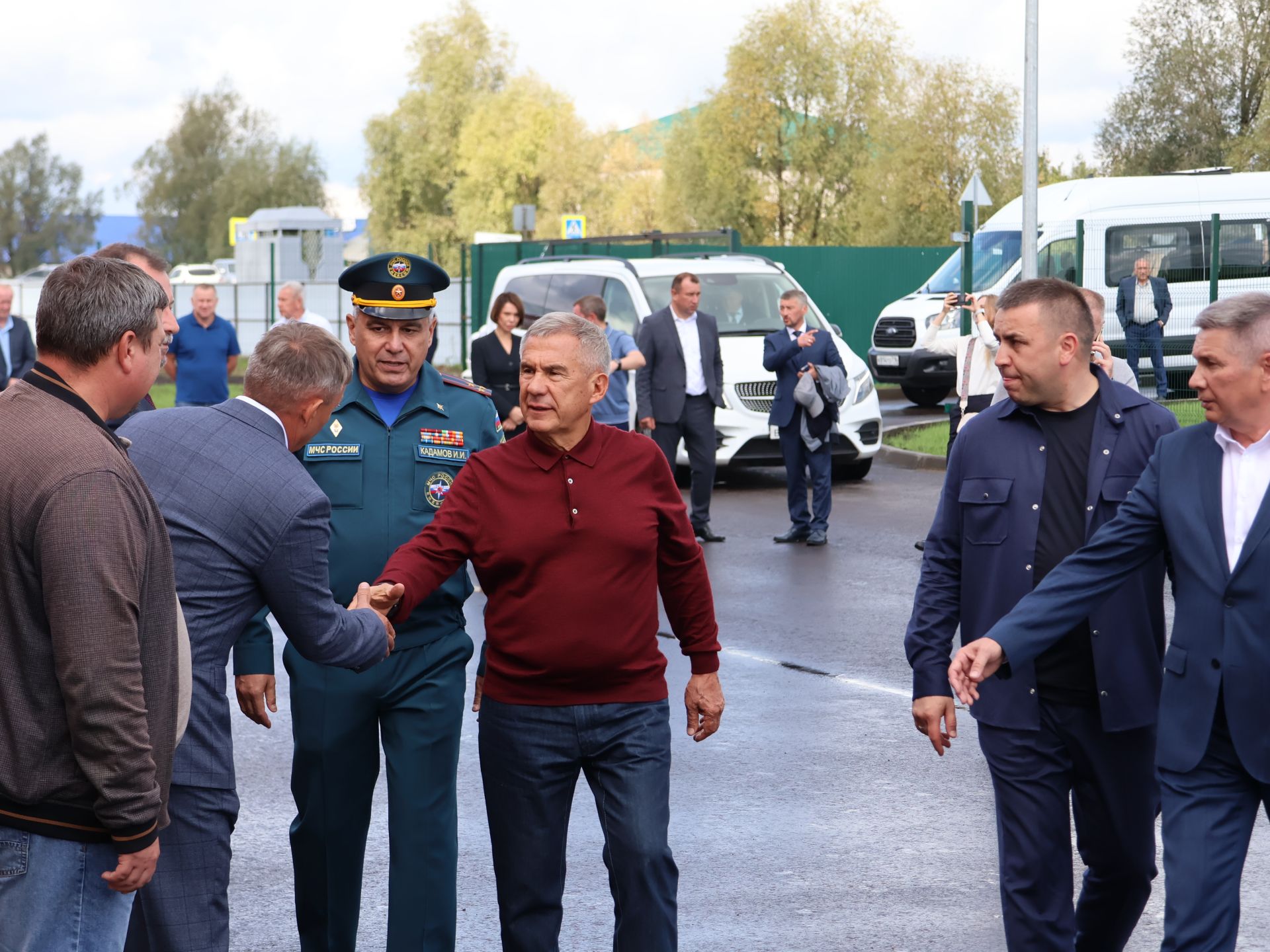 Актаныштагы яңа янгын сүндерү идарәсе ачылышында Рөстәм Миңнеханов катнашты