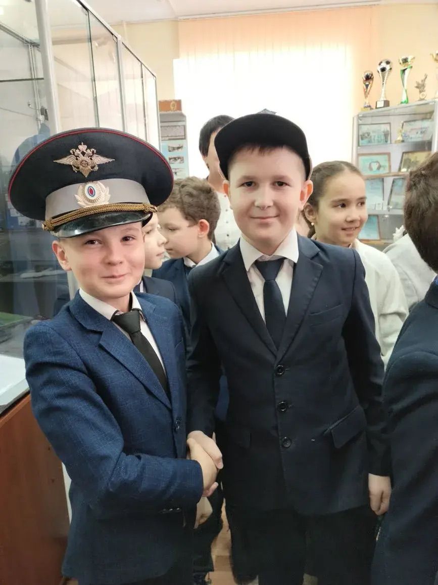Укучылар Актаныш районындагы полиция хезмәте тарихы белән таныштылар