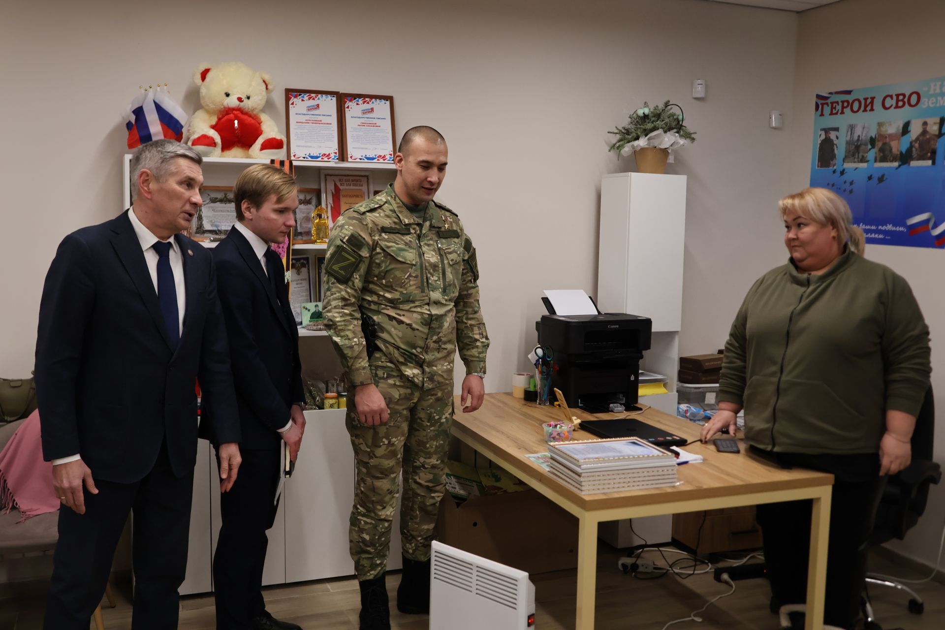 Россия Герое Рәсим Баксиковның Актаныштагы эш визитыннан фоторепортаж