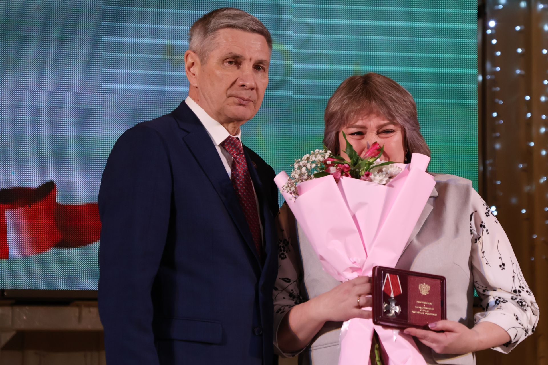Актанышта махсус хәрби операциядә катнашучының хатынына “Батырлык ордены” тапшырылды