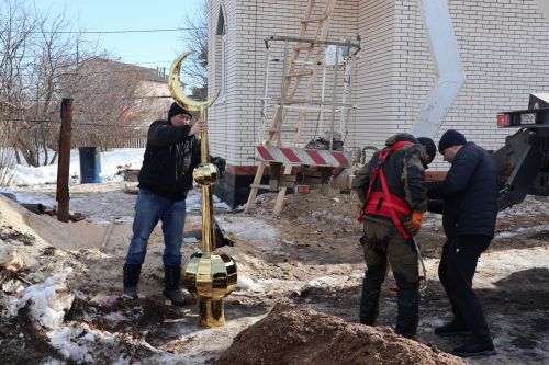 АЛЛАҺКА ШӨКЕР: Табанлыкүл авылы халкы бердәмлеге белән Аллаһ йорты төзелеп бетеп килә(+ бик күп фотолар)