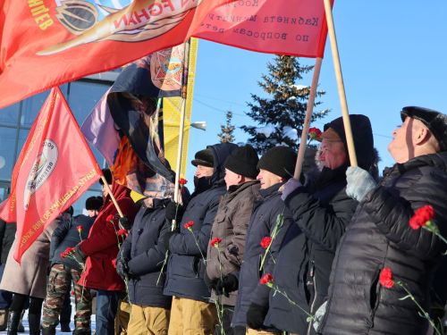 Районыбызның Җиңү паркында Әфганстаннан Совет гаскәрләре чыгарылуга 35 ел тулуга багышланган тантаналы митинг узды