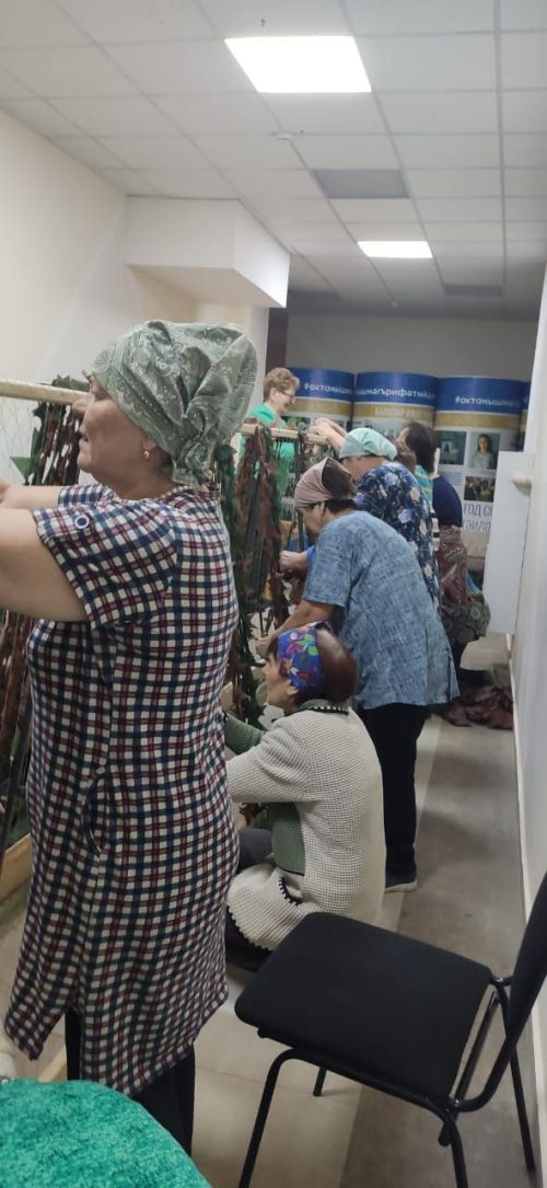 «Сәламәтлек» клубына йөрүче хатын-кызлар икенче маскировка челтәрен үреп бетерде