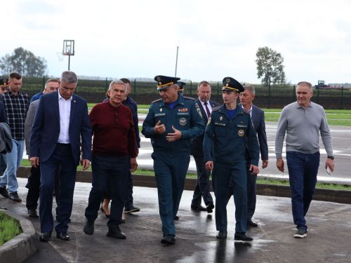 Актаныштагы яңа янгын сүндерү идарәсе ачылышында Рөстәм Миңнеханов катнашты
