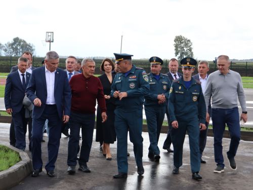 Актаныштагы яңа янгын сүндерү идарәсе ачылышында Рөстәм Миңнеханов катнашты