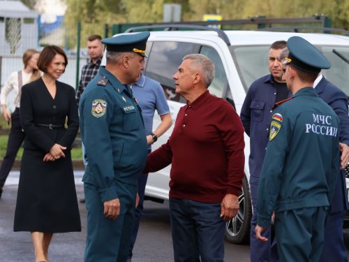 Актаныштагы яңа янгын сүндерү идарәсе ачылышында Рөстәм Миңнеханов катнашты
