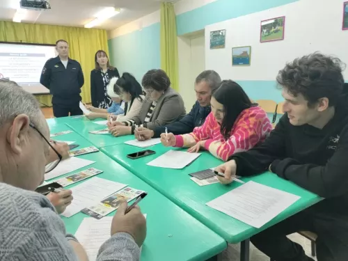 Актаныш районы Юл хәрәкәте Дәүләт автоинспекциясе җитәкчелеге Аккүз мәктәбе укучылары һәм аларның ата-аналары белән очрашты