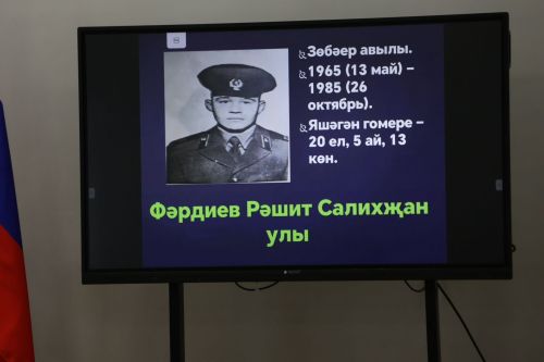 Фоторепортаж: Актанышның 2 нче мәктәбендә Әфганстаннан Совет гаскәрләрен чыгару көненә багышланган патриотик чара