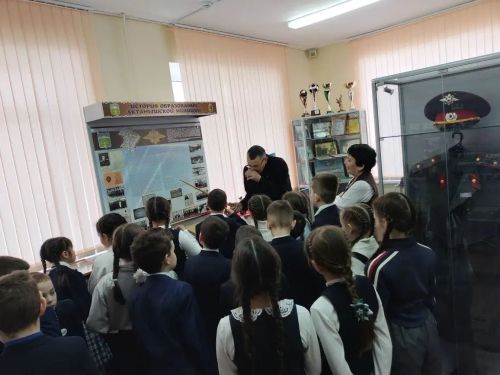 Укучылар Актаныш районындагы полиция хезмәте тарихы белән таныштылар
