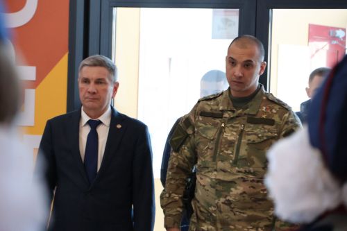 Россия Герое Рәсим Баксиковның Актаныштагы эш визитыннан фоторепортаж
