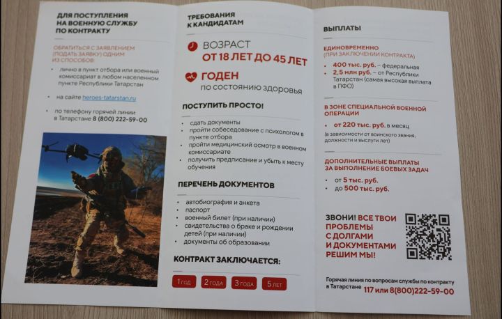 Актаныш хәрби комиссариатында Новосибирск һәм Оренбург өлкәләреннән килеп контракт төзегәннәр
