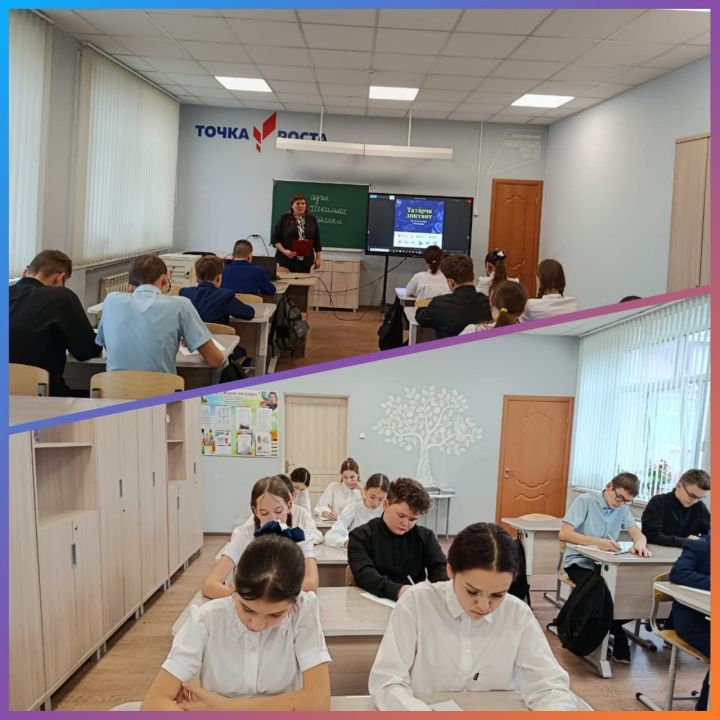 Яңа Әлем мәктәбендә «Татарча диктант» яздылар