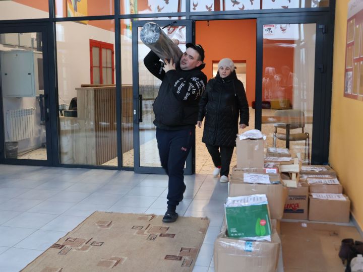 Актанышлылар махсус хәрби операция зонасына чираттагы гуманитар йөк җибәрде